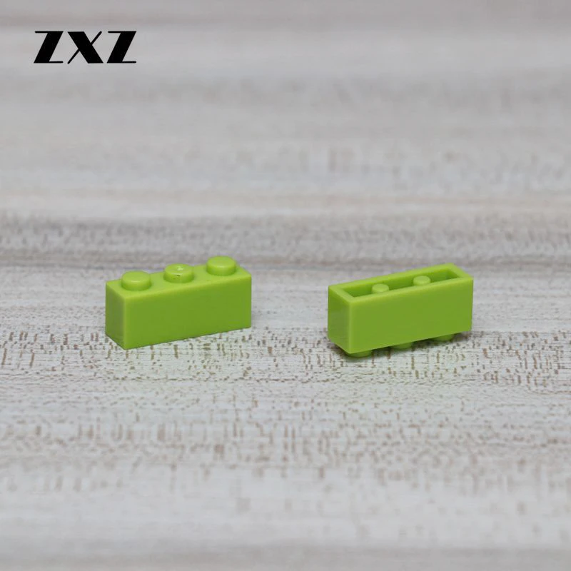 100 штук пластиковые строительные блоки развивающие игрушки 1x3 MOC аксессуары для