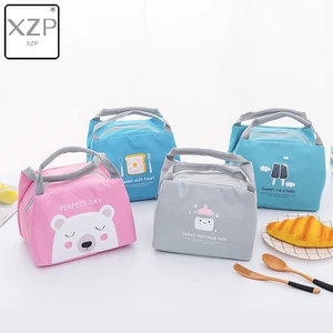 XZP мультяшная изоляционная сумка для детского питания, портативная Водонепроницаемая Термосумка из ткани Оксфорд для обеда, удобная милая сумка-тоут для пикника на открытом воздухе