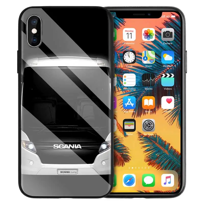 Грузовик SCANIA с принтом, из силикона мягкий чехол для Apple iPhone 7 8 6 6S 11 11Pro X XR XS MAX Plus 7P 6 8P 7+ 8+ Защитная крышка