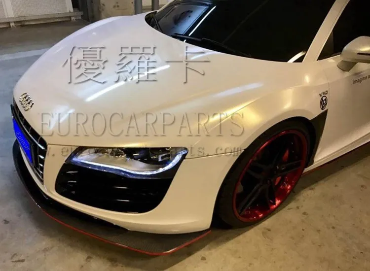 AD R8 carbon finber передний задний спойлер для R8 carbon fiber передний задний диффузор спойлер багажника боковые юбки