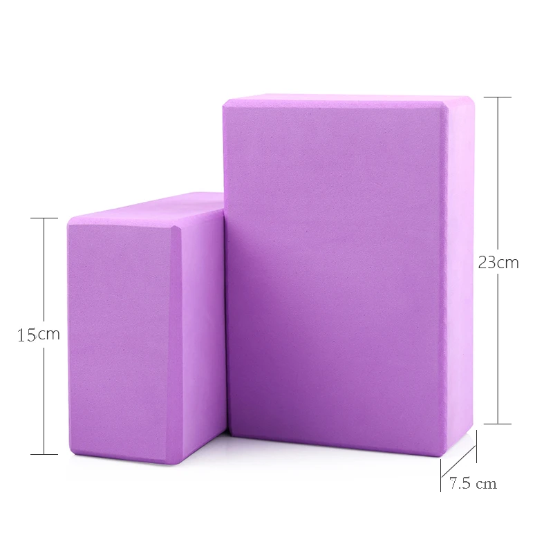 2PCS Gym Fitness EVA Yoga Block Colorful Foam Brick for Crossfit Exercise Workout Training Bodybuilding Equipment | Спорт и
