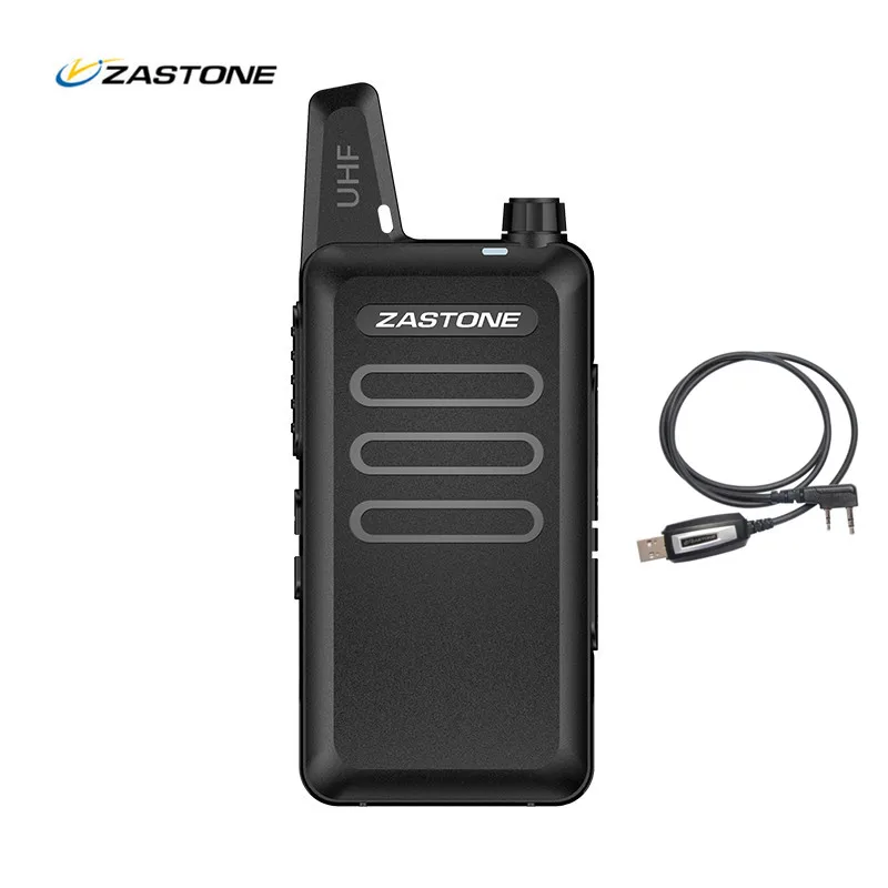 black radio cable Zastone X6 UHF 400-470 МГц мини-радио портативное двустороннее коммуникационное оборудование Портативная рация с кабелем гарнитуры ZT-X6 - Цвет: black radio cable