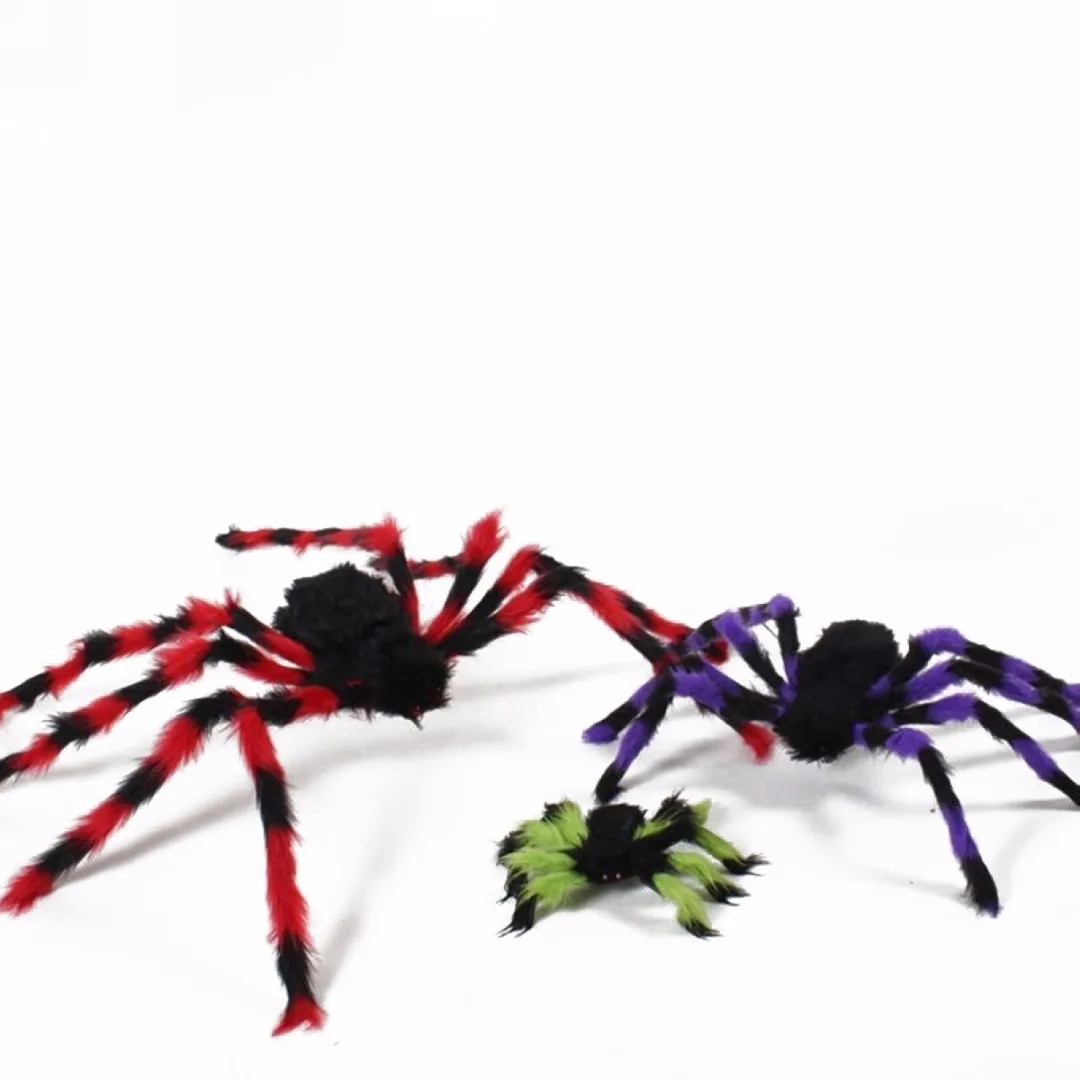 

New Colorful Spider Halloween Decoration Haunted House Prop Indoor Outdoor Wide