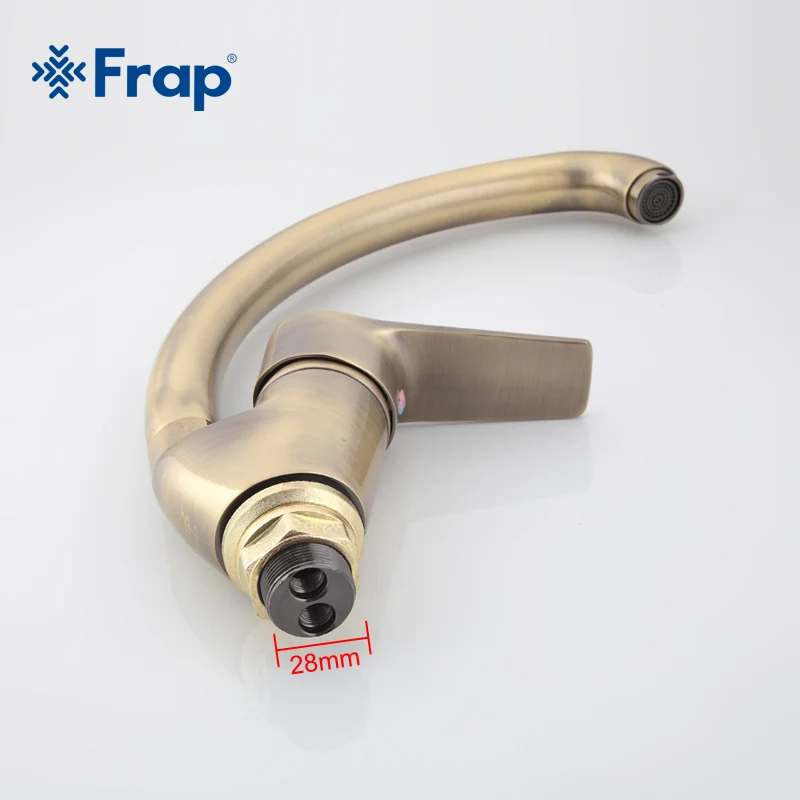 Кухонный Смеситель Frap в античном стиле с бронзовой отделкой из твердой латуни