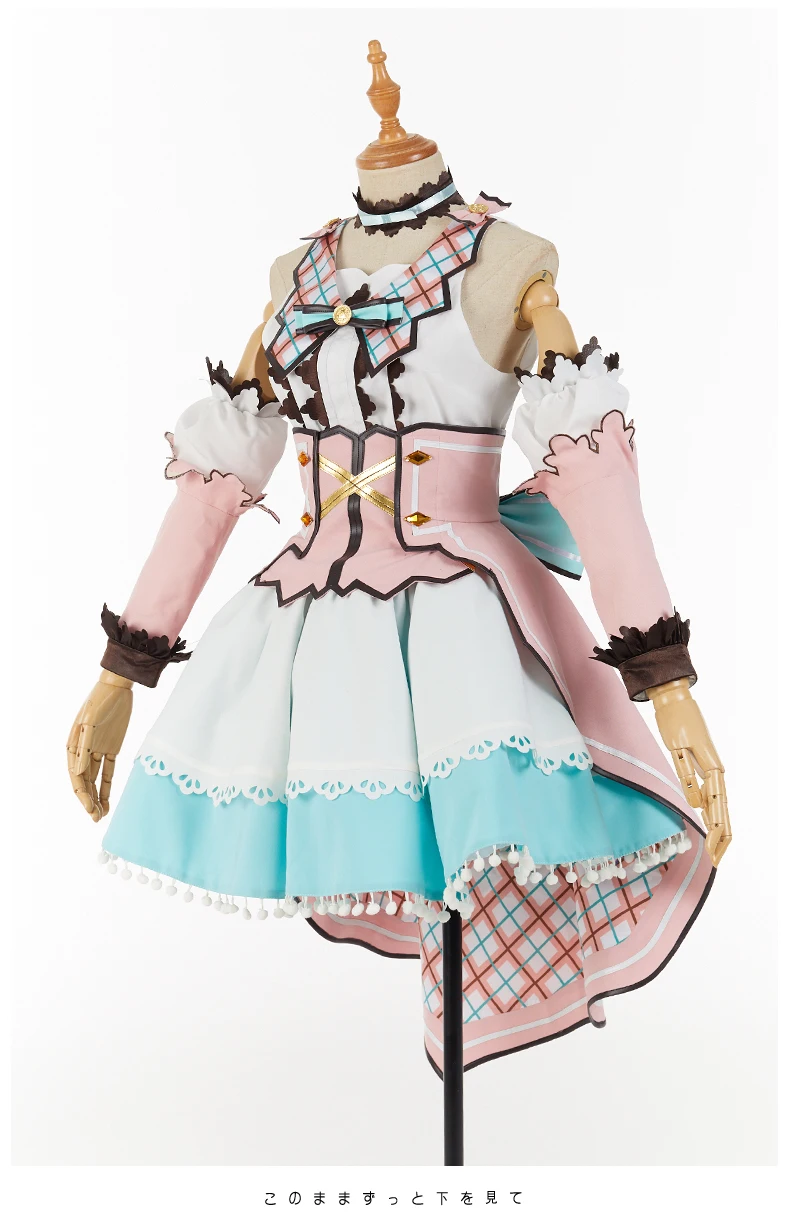 Японское аниме Love Live! Sunshine! Карнавальный костюм Aqours белое платье на День святого