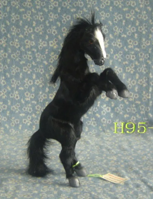

new creative simulation horse toy lifelike swift horse doll gift about 24x10cm