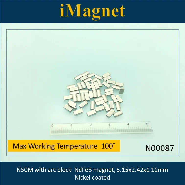 N00087 20 шт. N50M Блок редкоземельный неодимовый магнит 5 15x2 42x1 11 мм для холодильника|rare