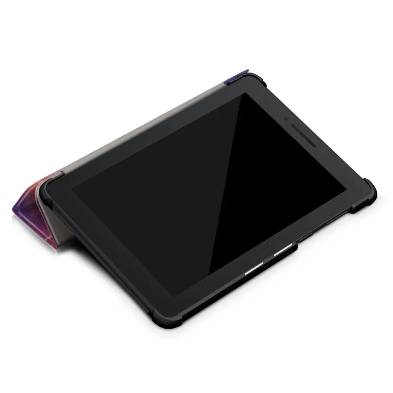 Тонкий трехслойный флип чехол из искусственной кожи для Lenovo Tab E7 7 &quotТБ 7104F