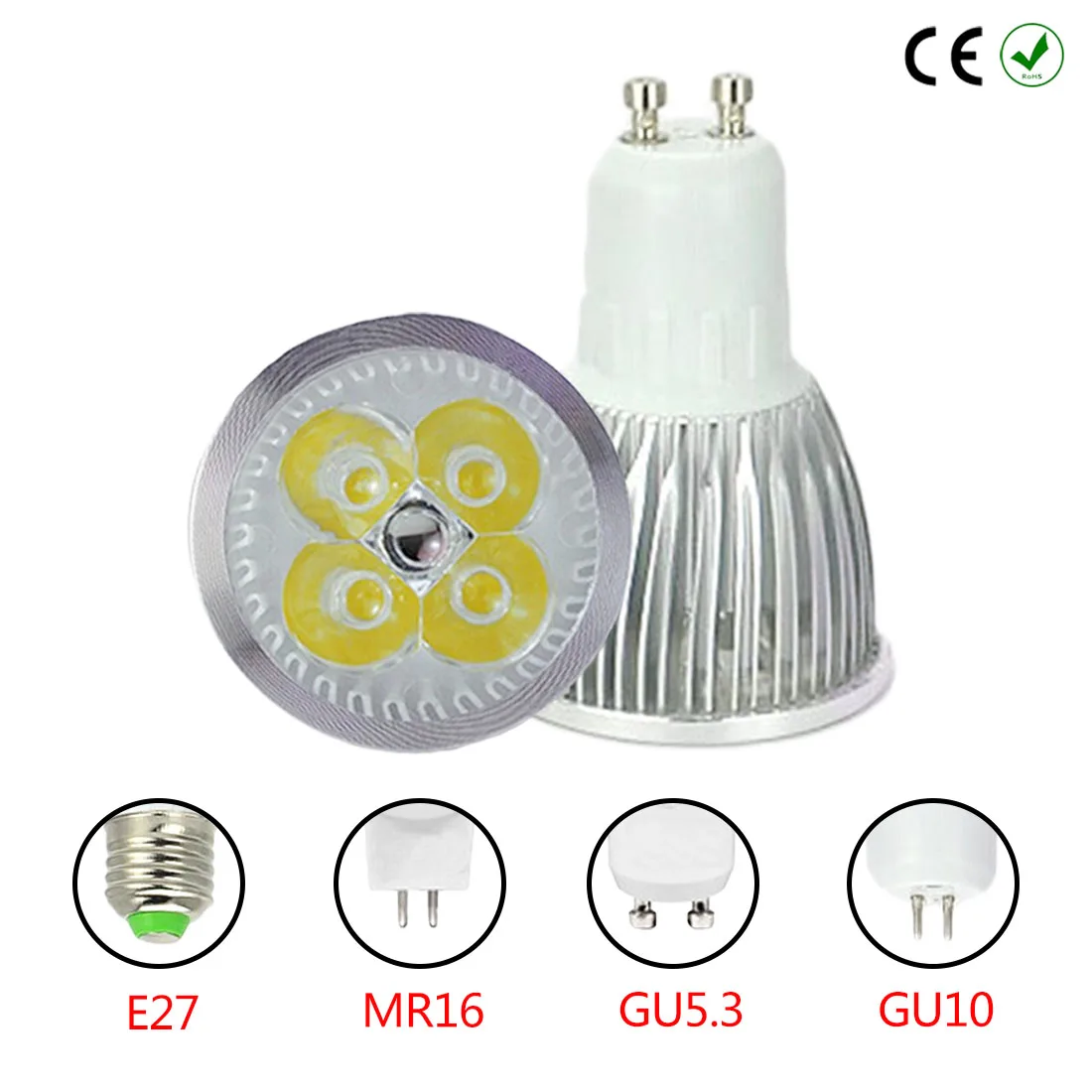 

Светодиодный прожектор GU10 3W 4W 5W Лампада Светодиодная лампа E27 85 V-265 V GU5.3 Точечные светодиодные лампы MR16 DC 12V освещение
