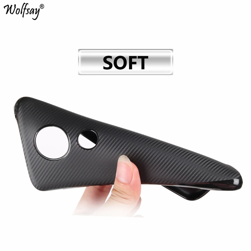 For Motorola Moto E5 Plus Cover Coque New Carbon Fiber Texture Soft Silicone Phone Case | Мобильные телефоны и аксессуары