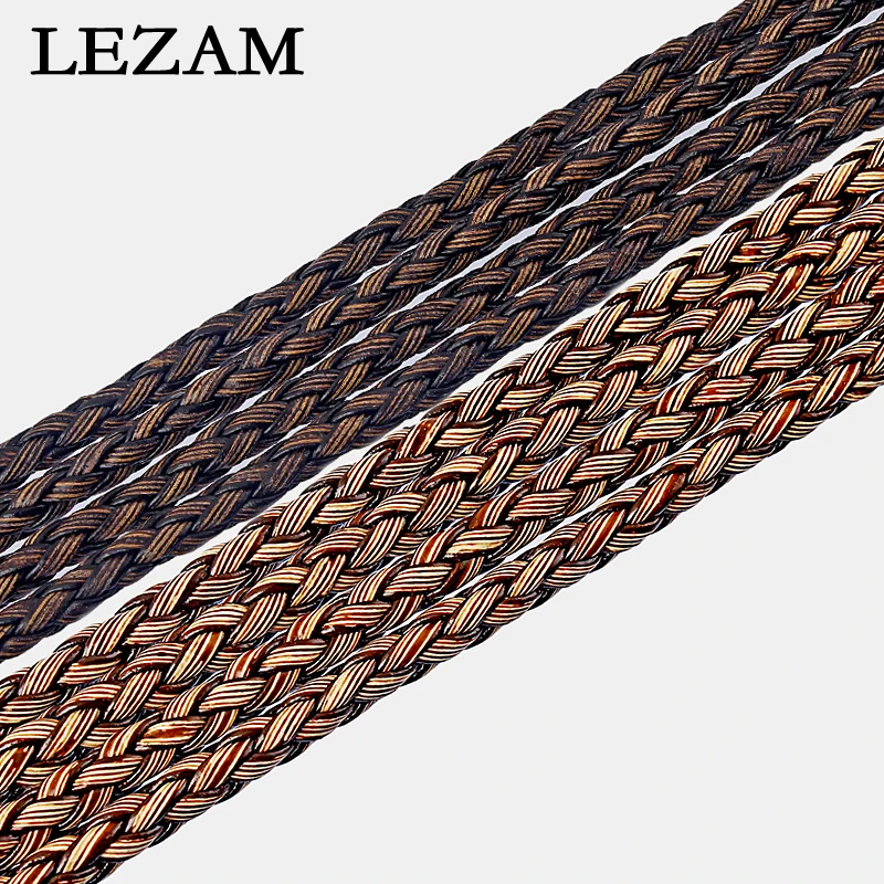 

3meter 5mm 6mm Coffee Color Braided Weaved PU Round Leather Cord For Diy Bracelet Necklace Jewelry Findings Rope Cord Bijoux