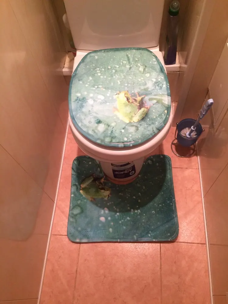 HUGSIDEA джинсовые мопса собака кошка печать Чехлы для унитаза аксессуары ванной