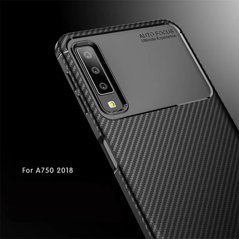 Для Samsung Galaxy A7 50 A7 Чехол класса люкс Бизнес мягкий резиновый чехол для Samsung Galaxy A7 A750 Футляр для телефона Fundas