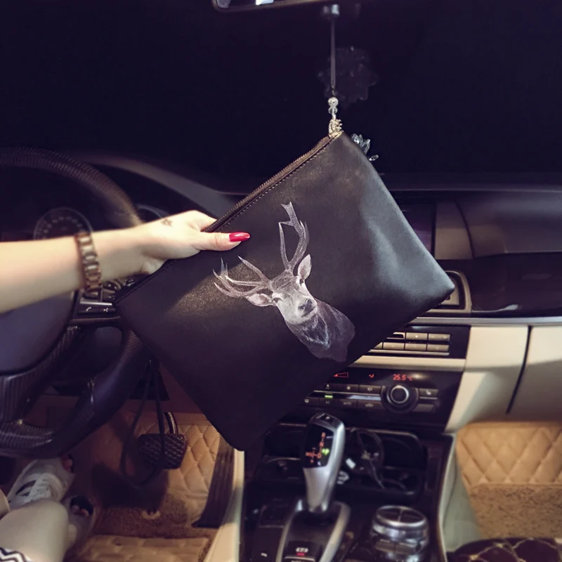 Men Fashion Casual Animal Pattern Leather Handbag Shoulder Bag Male Big Size Clutch Messenger Laptop Bags |