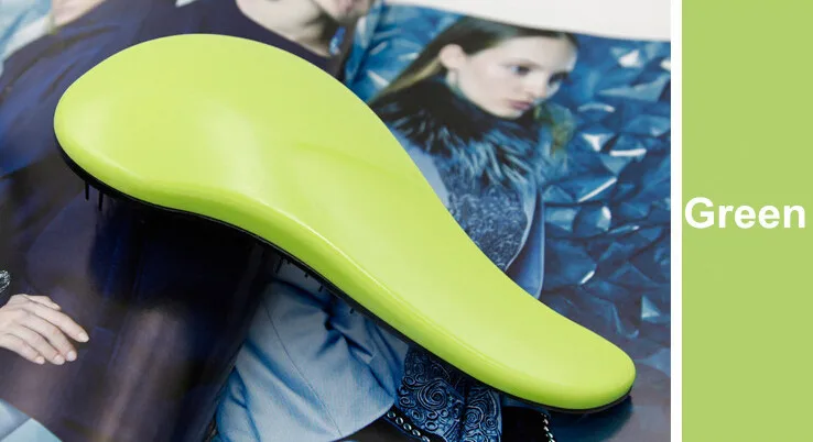 Бесплатная доставка розовый магия Detangling ручка клубок душ щетка для волос гребень