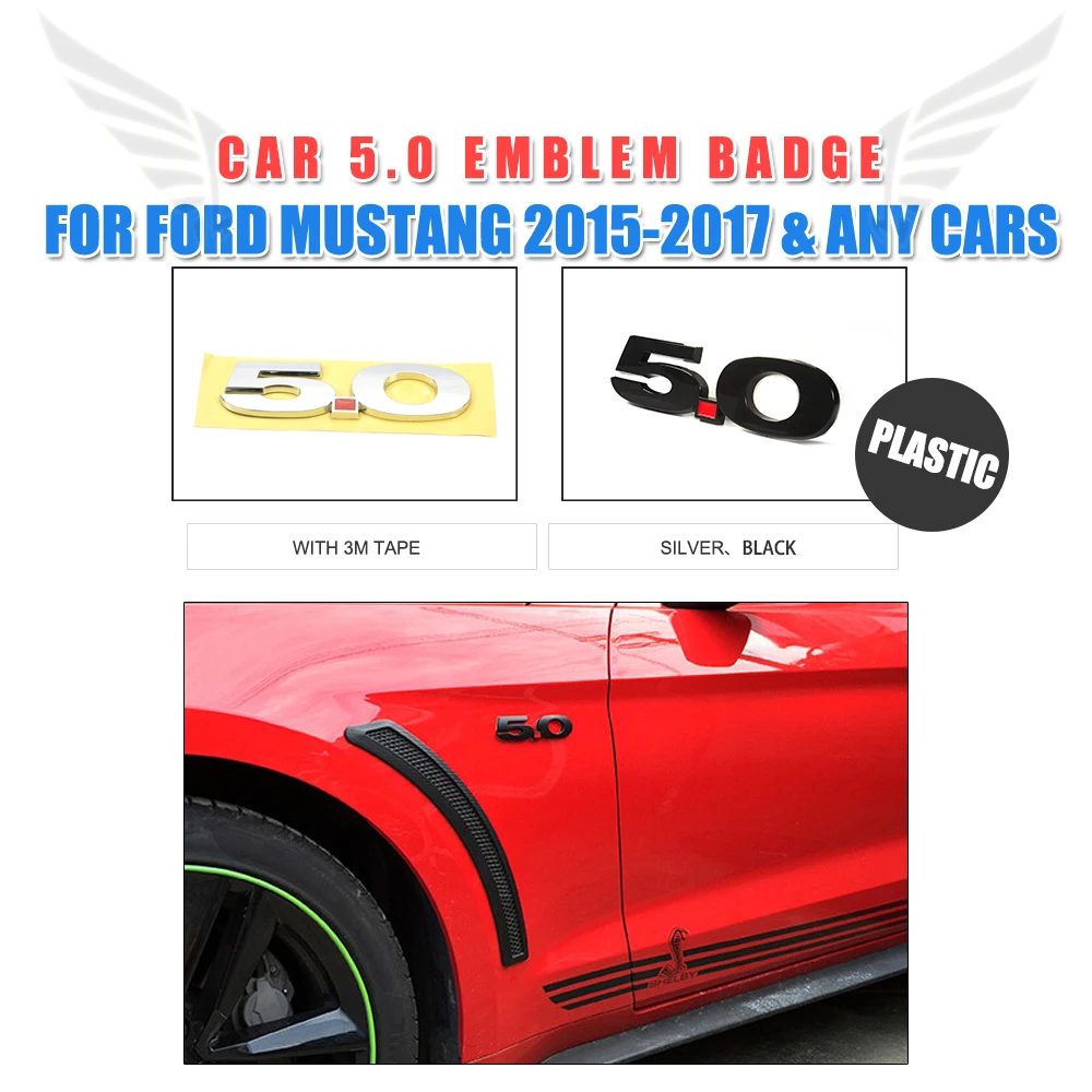 5 0 эмблема значок Логотип Наклейка отделка для Ford Mustang 2015 (и подходит любых