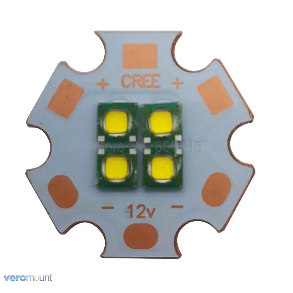 Светодиодный излучатель Cree XPG 4 чипа 3 в 6 12 В высокая мощность холодный
