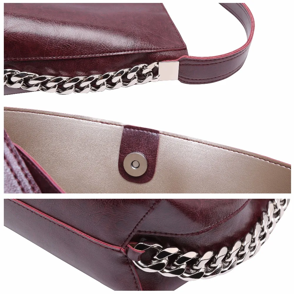 Летняя модная женская сумка из восковой кожи на плечо простая классическая