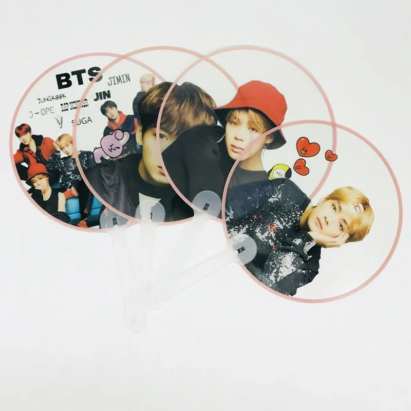 Оппа sotre Новый BTS должен поддержать вентилятор прозрачный пластик BT21 jungkook|Шармы| |