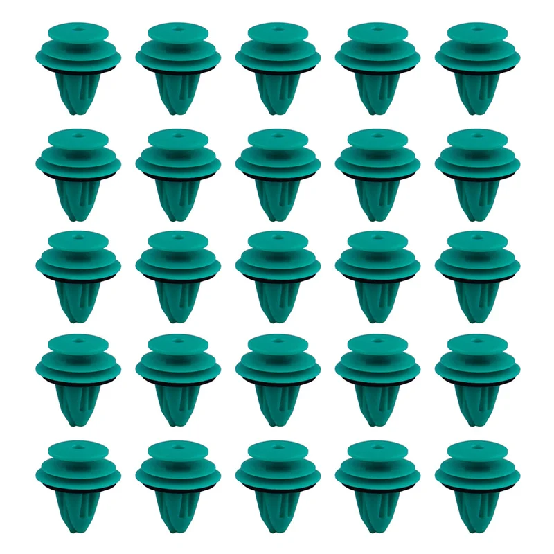 

25PCS/pack for Toyota 90467-10188 Plaque Green Nylon Retaining Clip Auto Bumper Door Buckle Car Interior Accessories Auto Parts