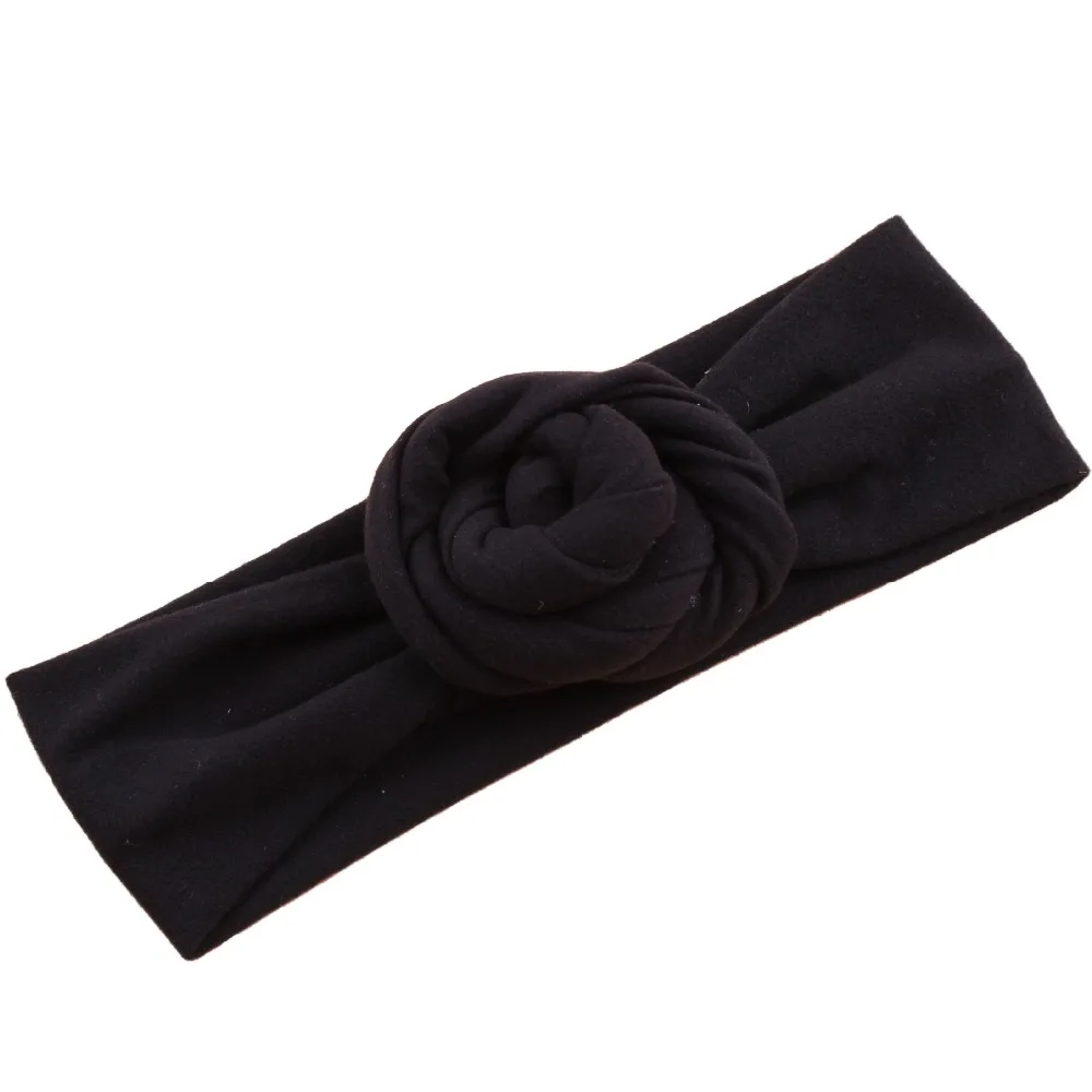 Infant Newborn Kids Baby Hats Turbans headband baby Lovely Children Headwear Wrinkle solid Toddler Accessories | Детская одежда и