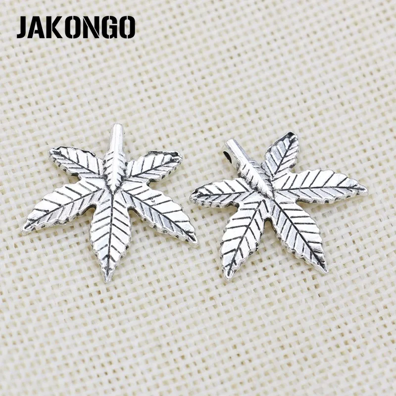 JAKONGO антикварные посеребренные кленовые Подвески с листьями ювелирные изделия