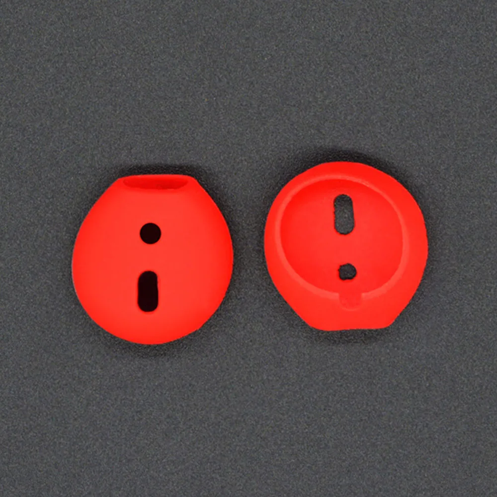 Red Амбушюры для наушников чехол для Apple AirPods AirPod чехол для наушников для Airpods Apple защитные силиконовые амбушюры Air Pods чехлы - Цвет: Red