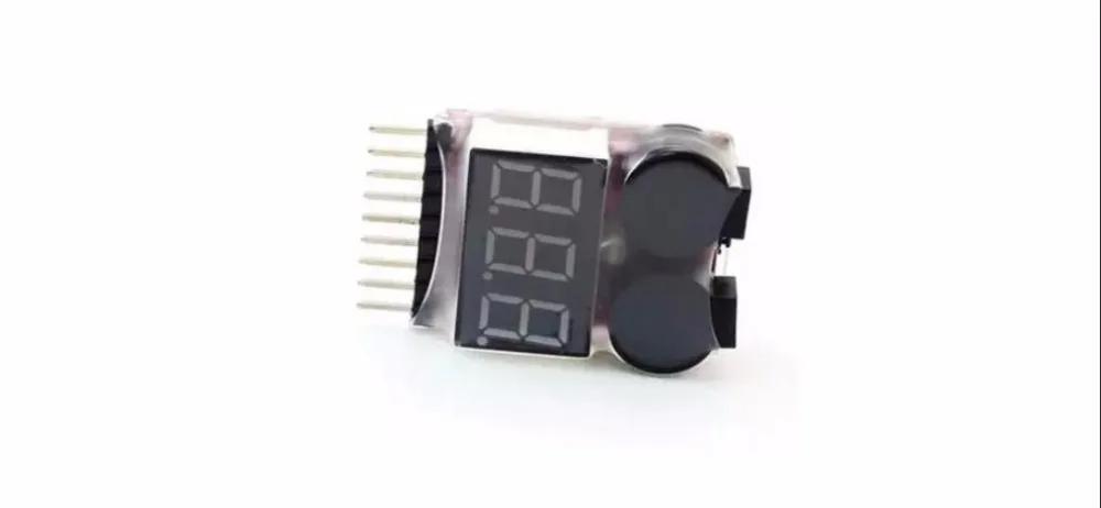 Тестер напряжения батареи 1-8S Lipo/li-ion/Fe 2 в 1 зуммер низкого с сигнализацией горячая