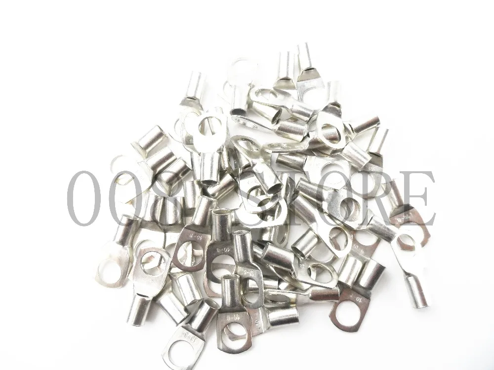 SC 10 8 мм с отверстием для болта из луженой меди кабельные наконечники Батарея