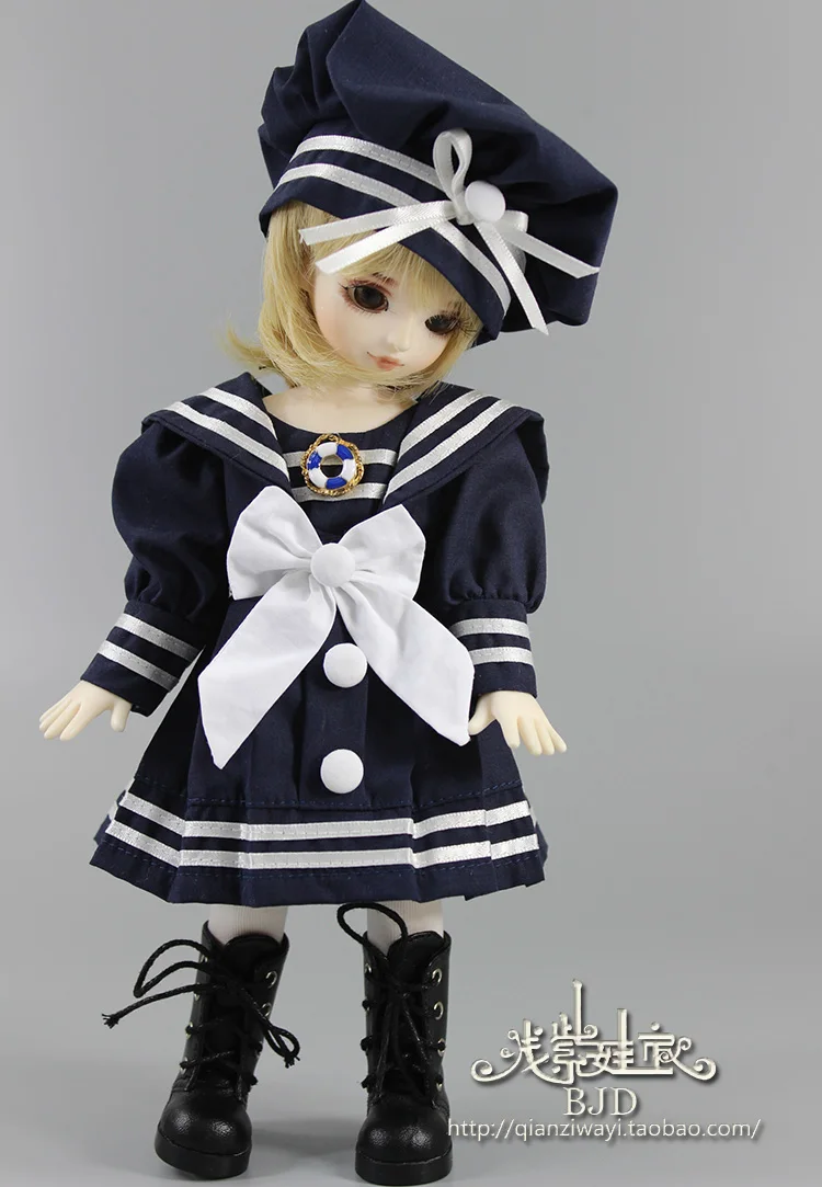Одежда и аксессуары морского костюма для куклы BJD/SD масштаба 1/6, 1/4 и 1/3. Не включает в себя обувь, парик и куклу 573.