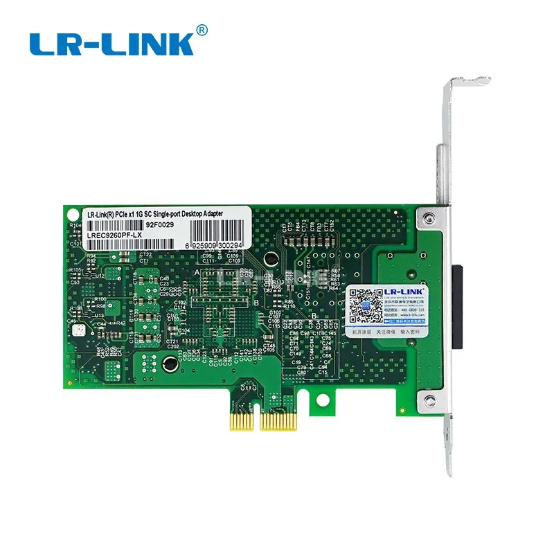 Адаптер оптоволоконной сетевой карты LR-LINK 9260PF-LX gigabit ethernet PCI-Express для ПК intel 82576