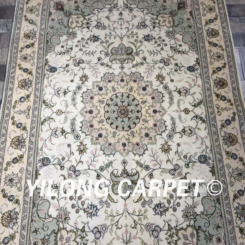 Yilong ковер 4 &quotx 6&quot ручной вязки шерсть шелк персидский Восточный домашний
