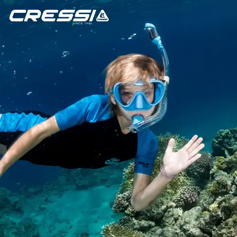 Детский комплект для подводного плавания с малыми и мини-трубками Cressi F1