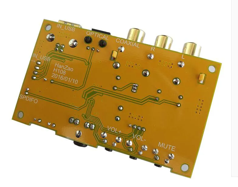 Aiyima ЦАП Декодер PC USB звуковая карта оптической Волокно/коаксиальный Выход