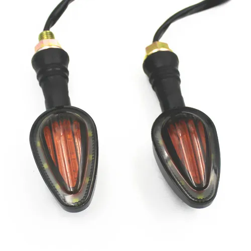 Motorcycle Universal SMD LED Turn Signal Indicators Blinker Amber Light Dual Sport bike Cruiser Cafe Racer Old School |