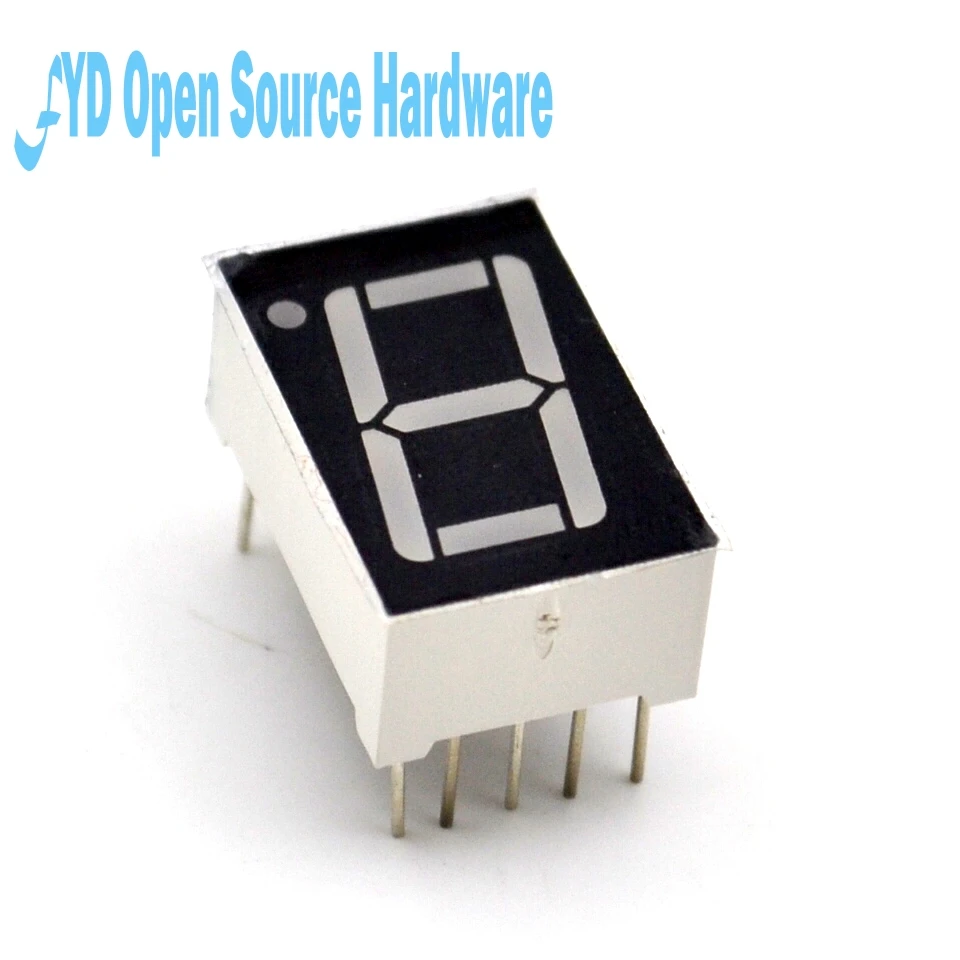

20pcs 1bit 1 bit Common Cathode Digital Tube 0.36" 0.36in. Red LED Digit 7 Segment
