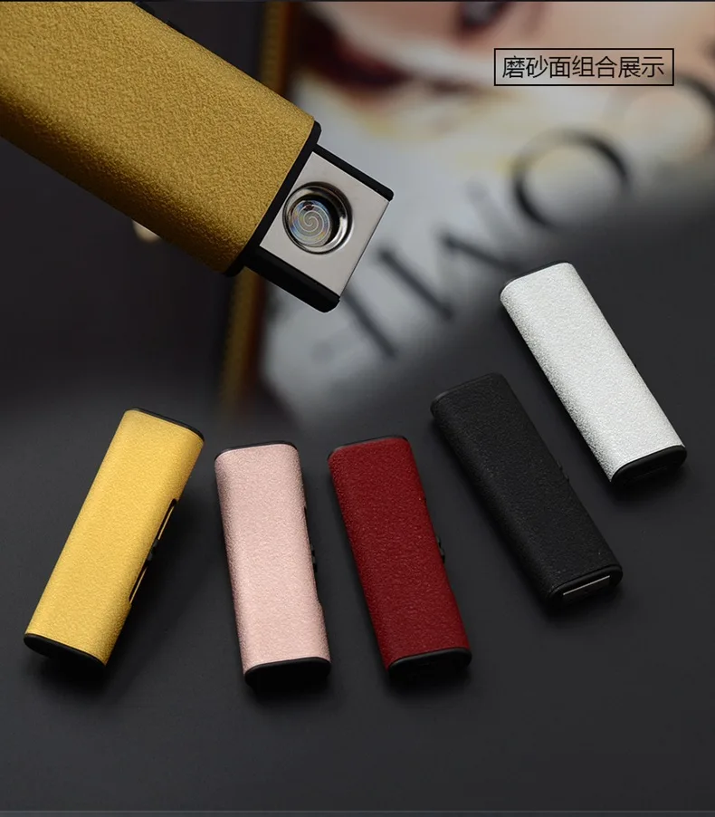 Креативный маленький USB светильник er ветрозащитный светильник er беспламенный Электрический светильник для электронной зарядки металлический светильник с usb-портом