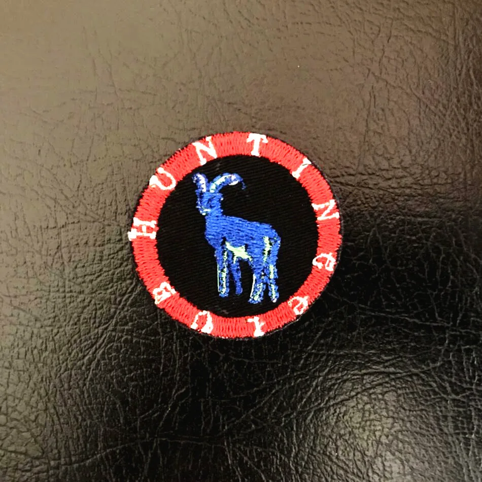 10 шт. вышитая нашивка для охотничьего клуба нагрудный знак крючок с петлей