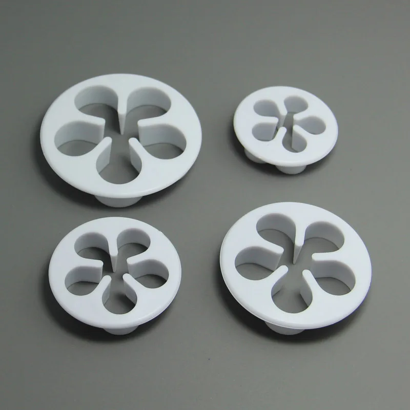 (12 компл./лот) Бесплатная доставка FDA высокое качество пластик 4 шт 5 лепестка