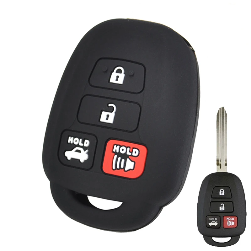 model 7 Силиконовый чехол для ключей от машины для Toyota Camry Corolla Prado Landcruiser RAV4 Yaris Auris Highlander 4-Runner Vios чехол дистанционного брелока - Название цвета: model 7