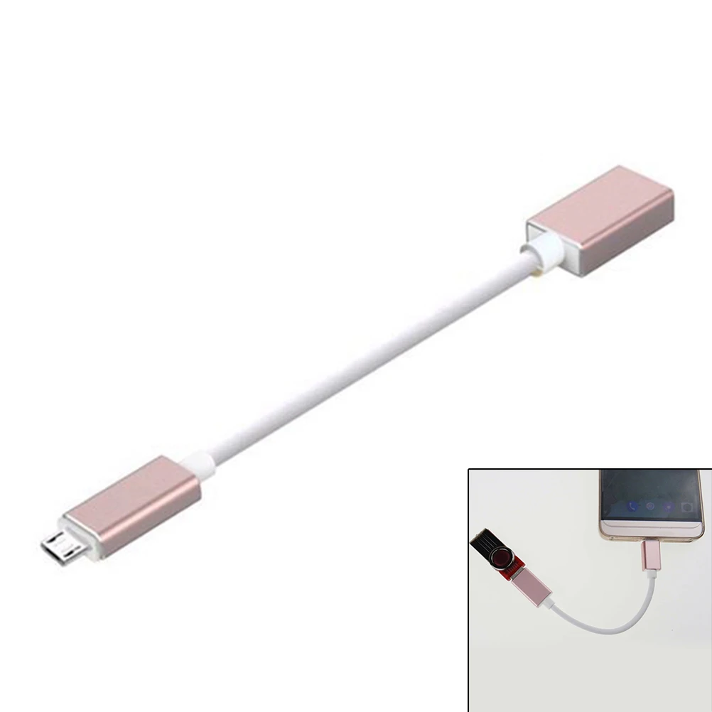 1 шт. прочный Micro USB 3 папа к 0 Женский OTG кабель для передачи данных Разъем 17