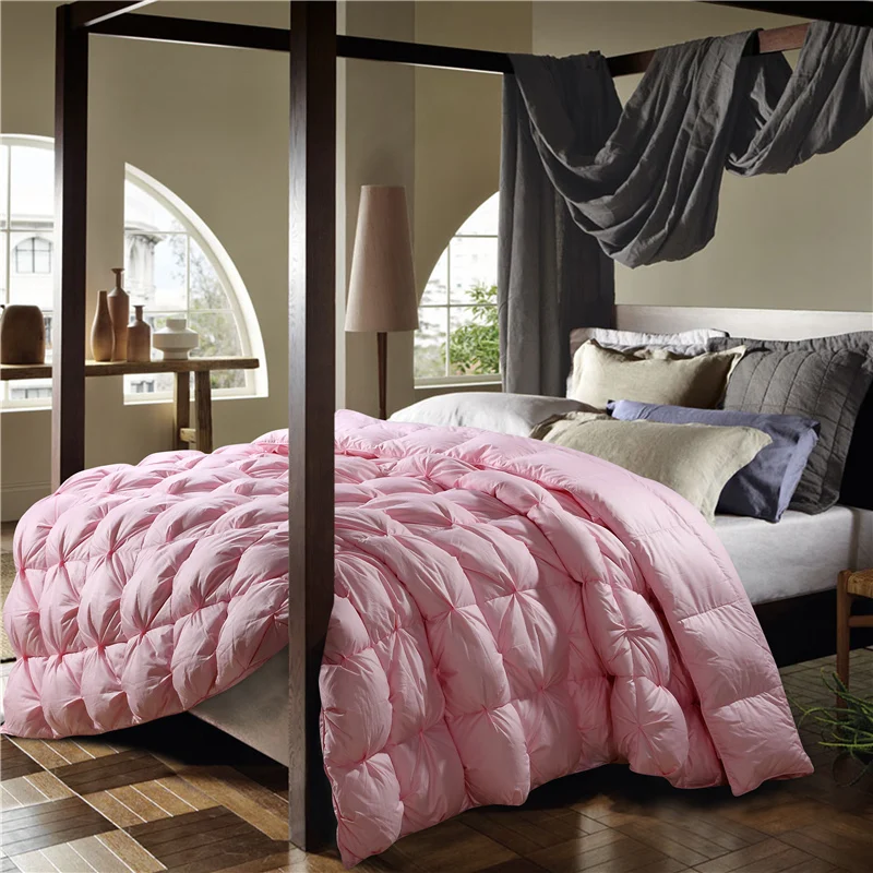 Зимнее стеганое одеяло с наполнителем из утиного/гусиного пуха king