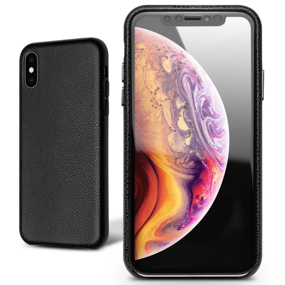 QIALINO модный Ультратонкий чехол для телефона iPhone X /XS роскошная сумка из