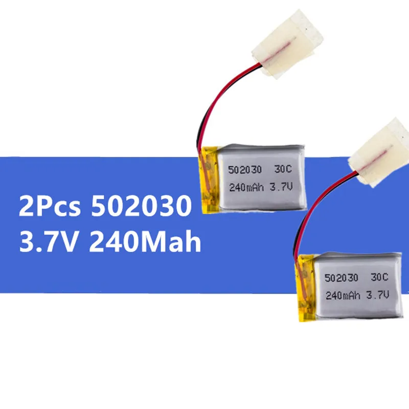 2 шт 3 7 V 240mAh 30C Li Po аккумулятор 502030 для 6020 Syma S107 S108 S109 S026 вертолет Квадрокоптер