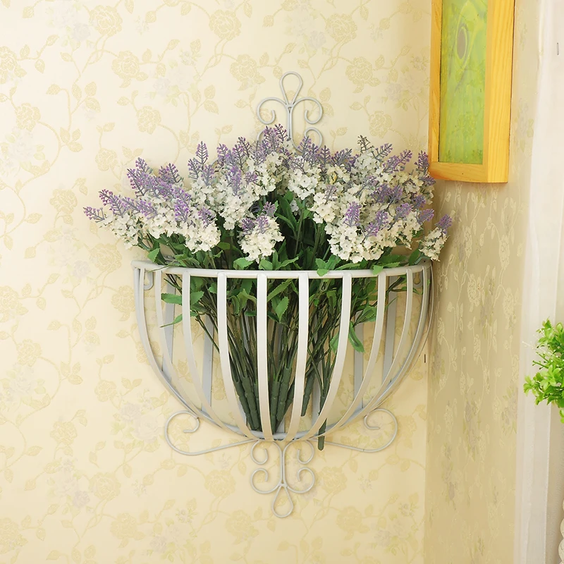 Европейский Железный Балконный настенный подвесной каркас в сборе стеллаж для