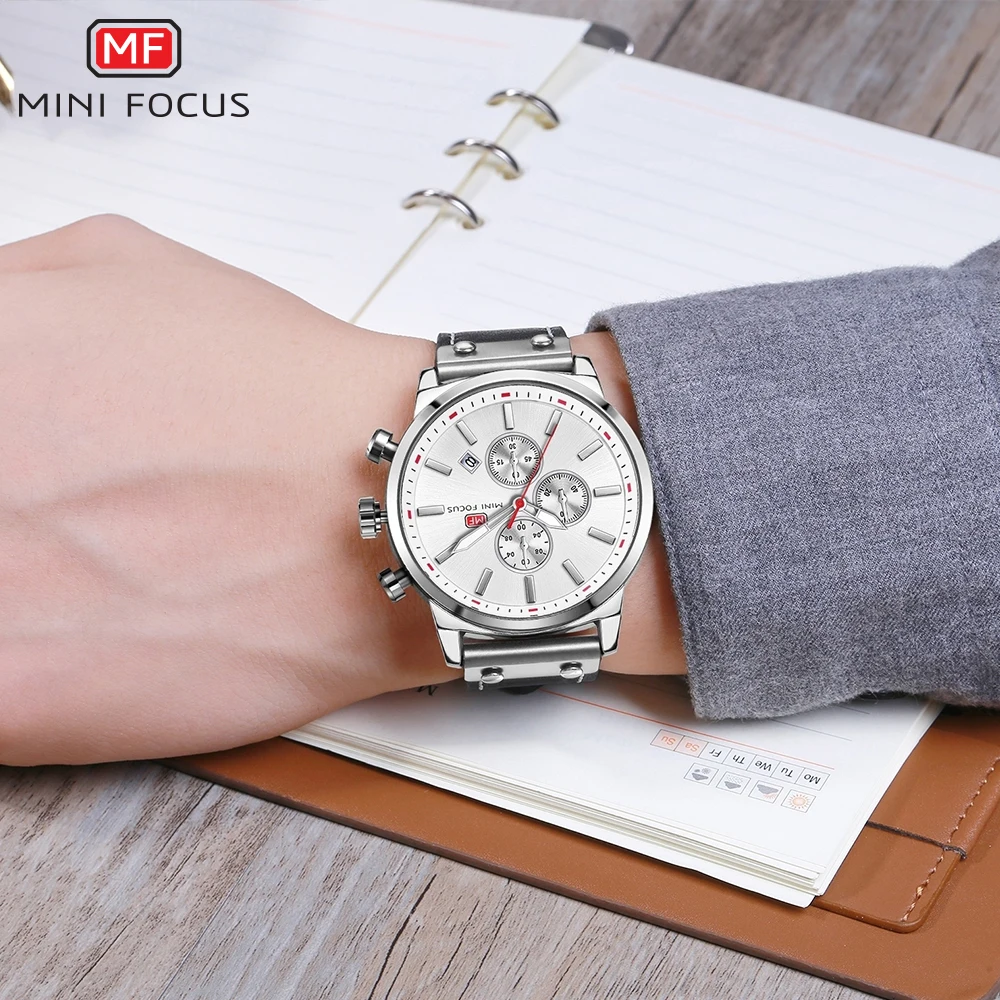 Часы MINIFOCUS Мужские кварцевые люксовые Брендовые спортивные наручные MF0110G.01 |