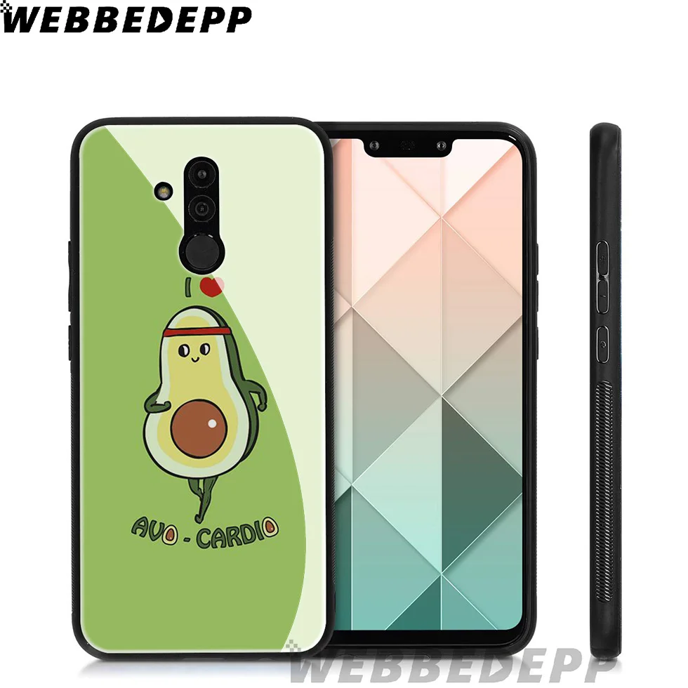 WEBBEDEPP Avo Cardio чехол из закаленного стекла авокадо для Huawei Mate 20 P20 P10 P Smart 2019 2018 и Honor 10 9