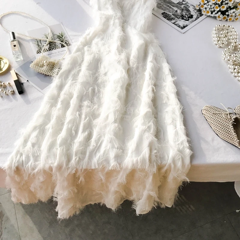 

2019 new fashion women's dresses Sexy leaky back dress summer seaside holiday high waist