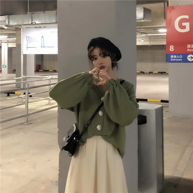 Cheap wholesale2019new autumn winter Hot selling women's fashion casual ladies work Blouse Gauze Skirt Suit cute 2 piece Set FP9 |