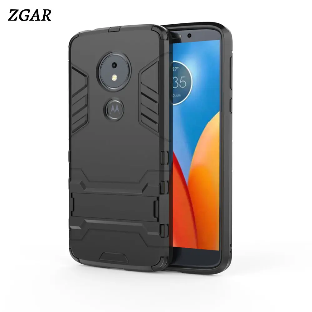 ZGAR For Motorola Moto E5 Case Kickstand Hard Anti Kncok Celular Fitted Phone Bags Cases for MotoE5 E 5 | Мобильные телефоны и